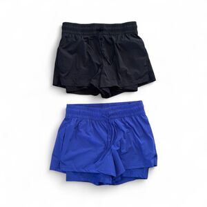 Spyder Women’s Athletic Running Cycling Shorts Blue & Black Lined Size Small